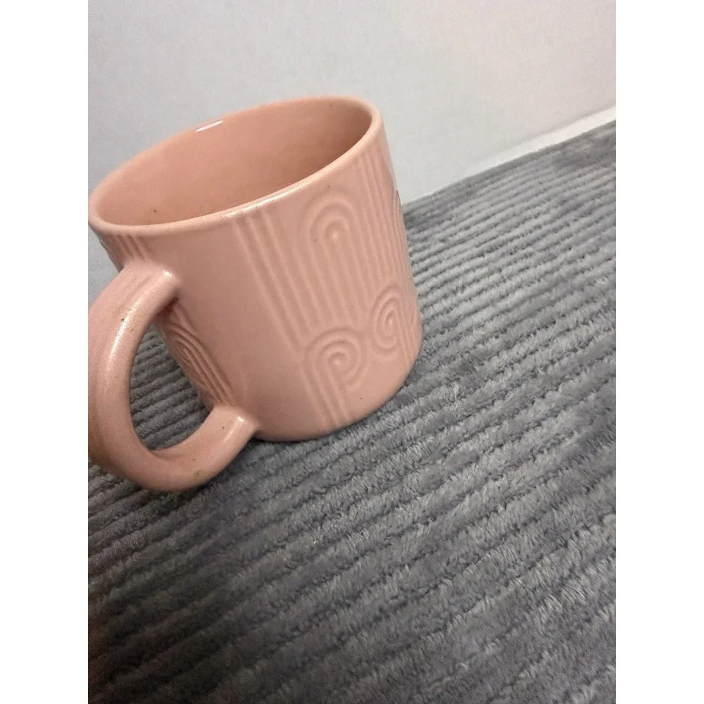 Starbucks Spring 2024 Pastel Pink Curved Mug  14oz Easter -